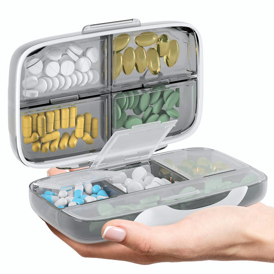Travel Pill Organizer Airtight Medicine Case for Traveling