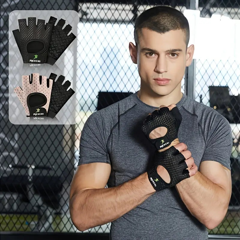 Breathable Half Finger Fitness Gloves for Training