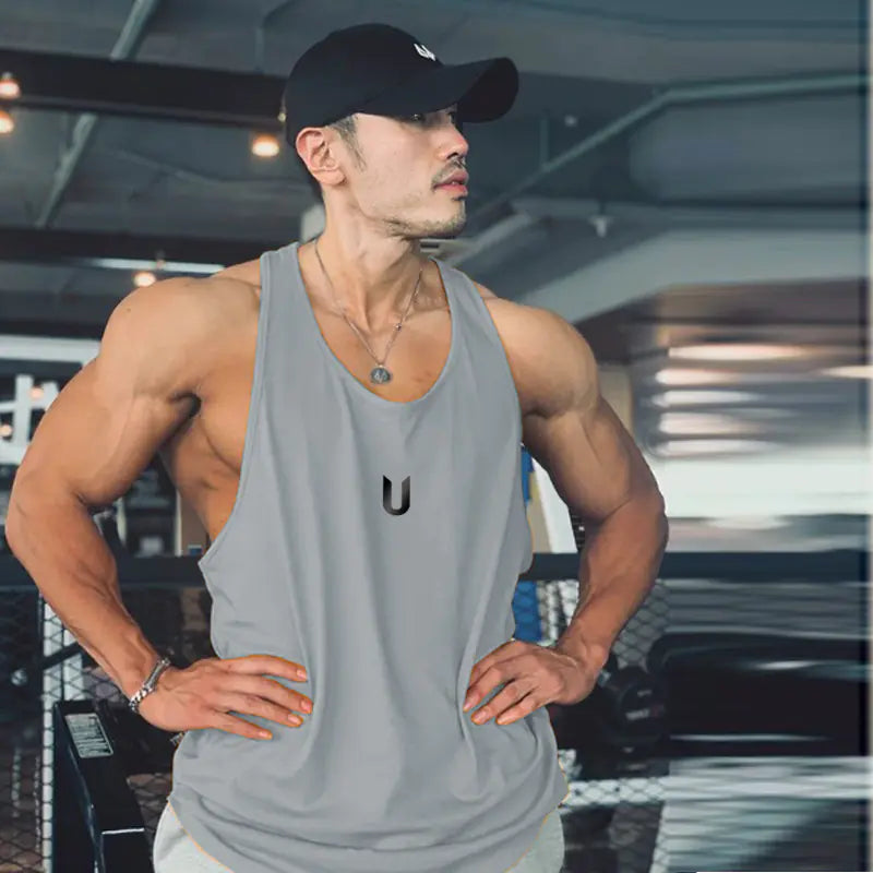 Men's Sleek Sleeveless Gym Tanks