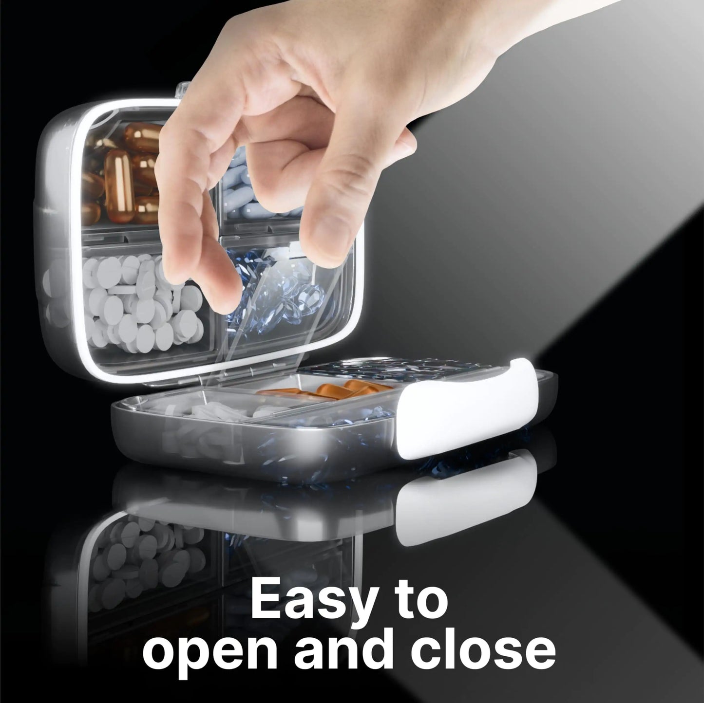 Travel Pill Organizer Airtight Medicine Case for Traveling