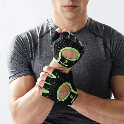 Breathable Half Finger Fitness Gloves for Training