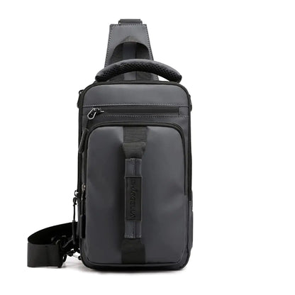 Sling Bag for Men & Women Waterproof Shoulder Daypack Crossbody Backpack for Travel Hiking with USB Charging Port