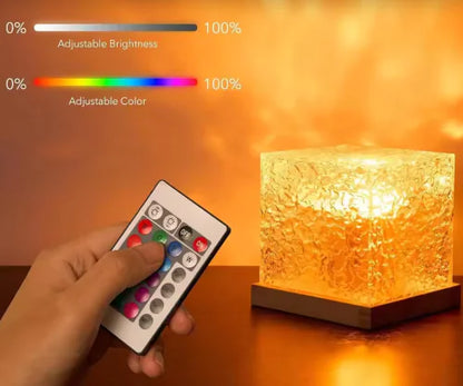 16-Color LED Water Ripple Projection Lamp