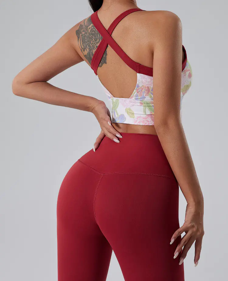Sleek Fitness Joggers and Yoga Bra Set