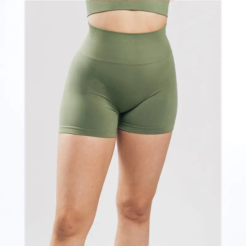 SlimFit High Waist Workout Shorts