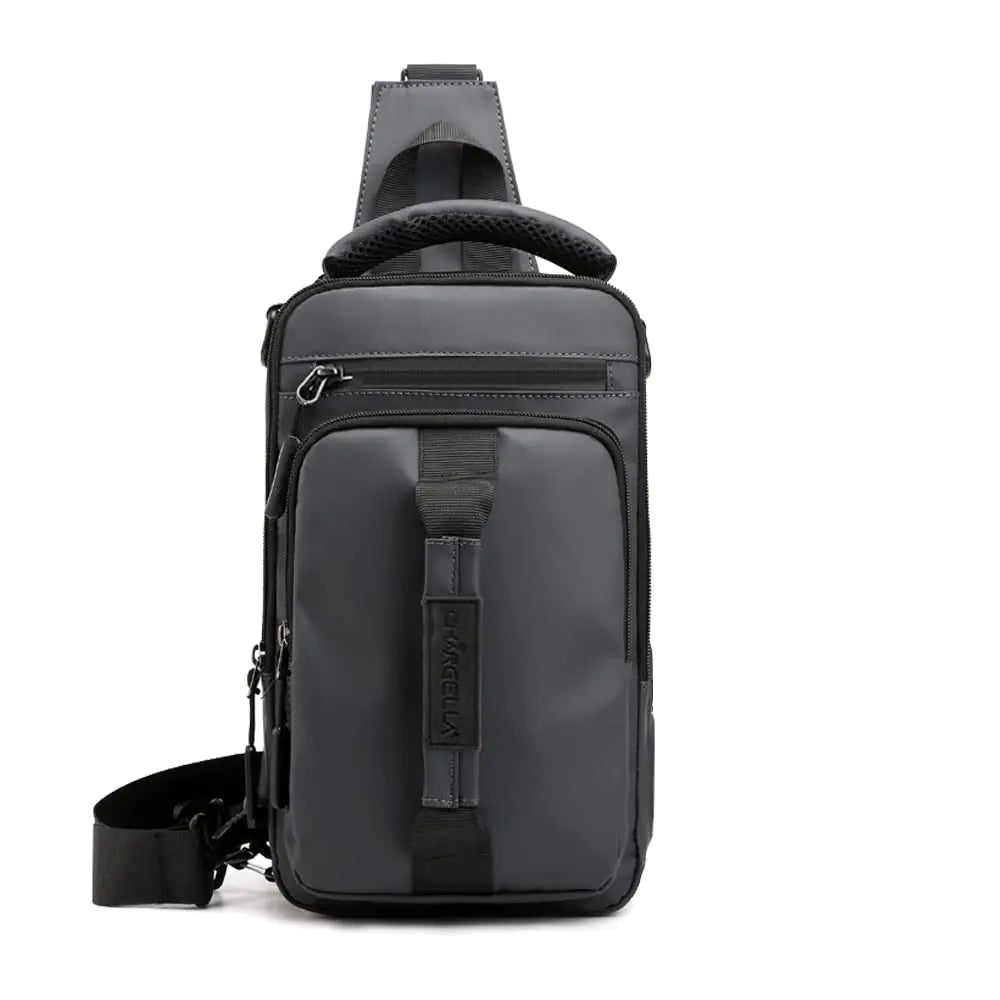 Sling Bag for Men & Women Waterproof Shoulder Daypack Crossbody Backpack for Travel Hiking with USB Charging Port